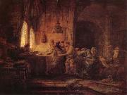 REMBRANDT Harmenszoon van Rijn The Parable of the Laborers in the Vineard Sweden oil painting artist